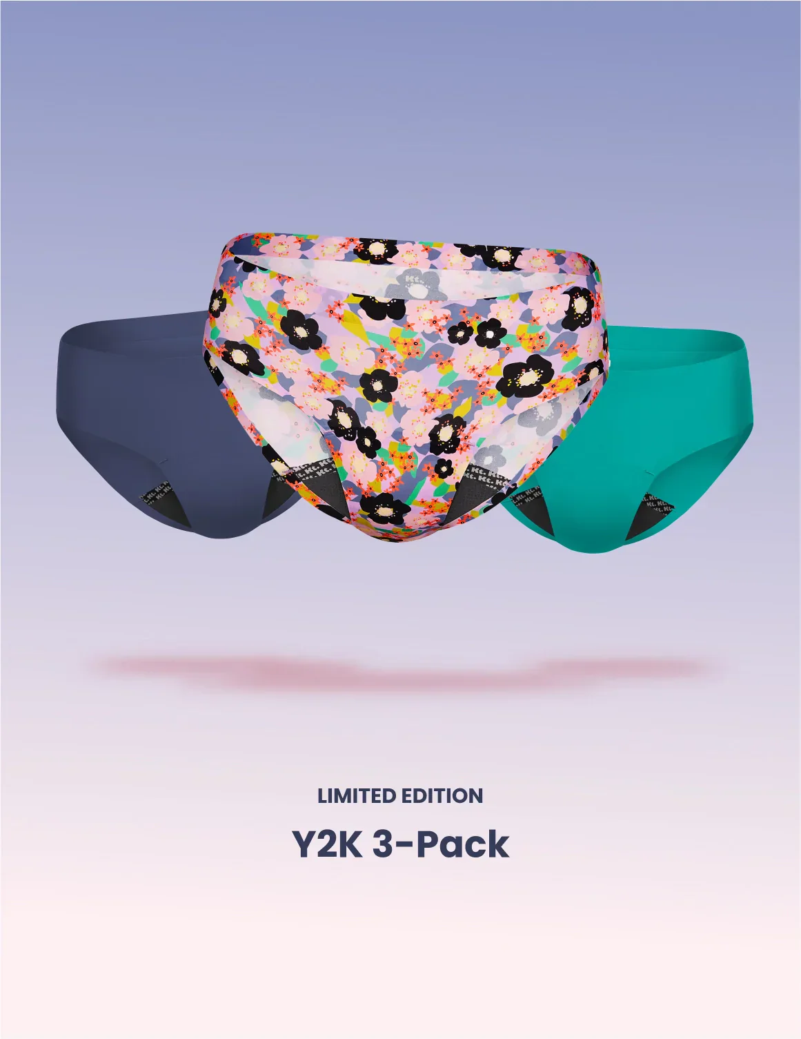 Leakproof UltraThin No-Show Bikini 3-Pack - Last Call - Image 48