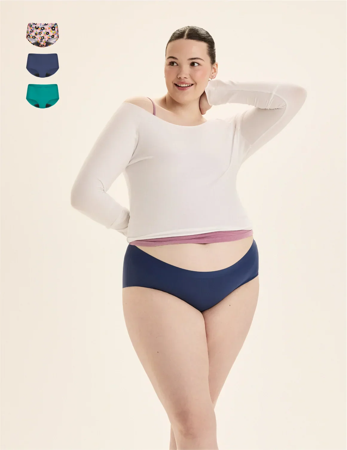 Leakproof UltraThin No-Show Boyshort 3-Pack - Last Call - Image 17