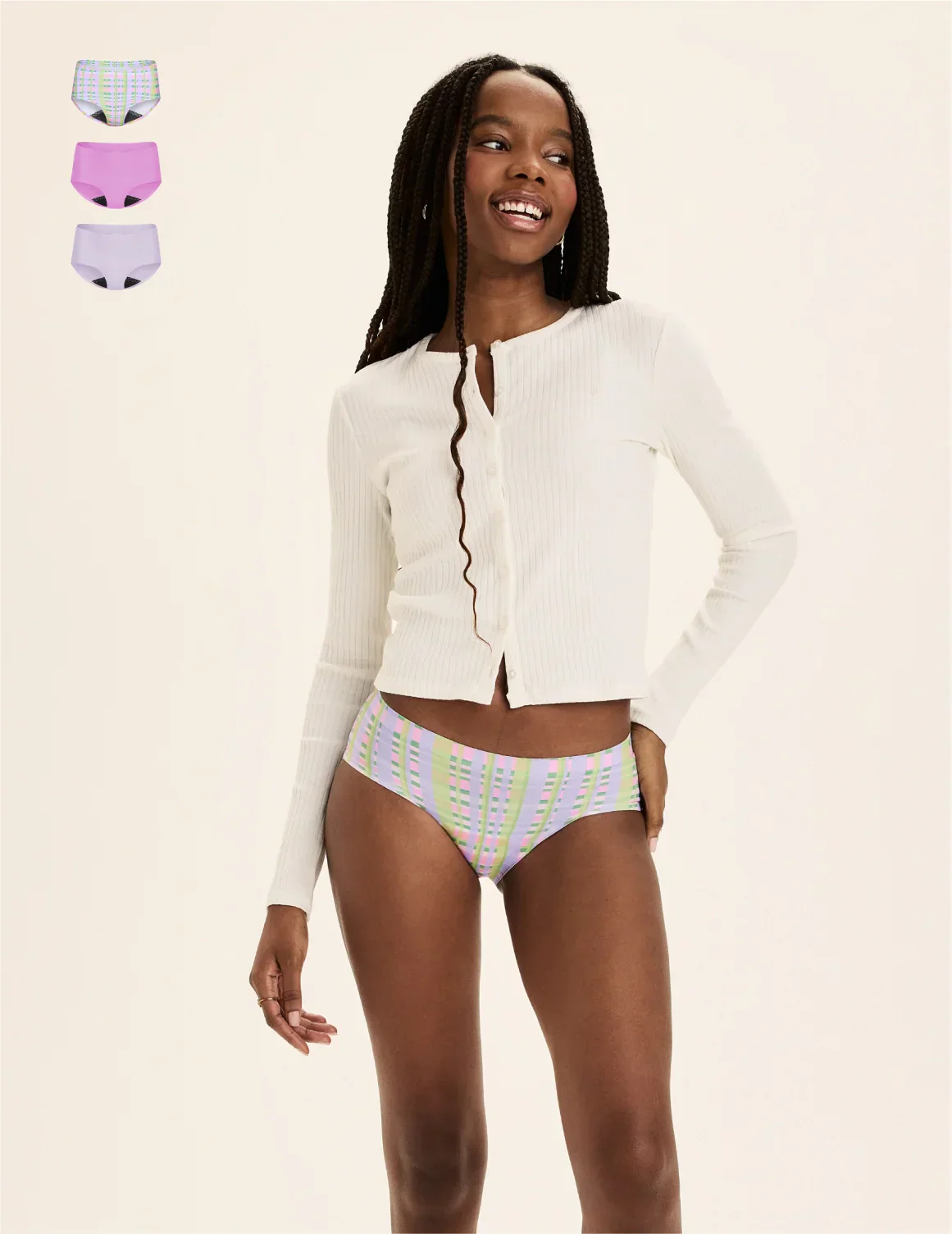 Leakproof UltraThin No-Show Boyshort 3-Pack - Last Call - Image 19