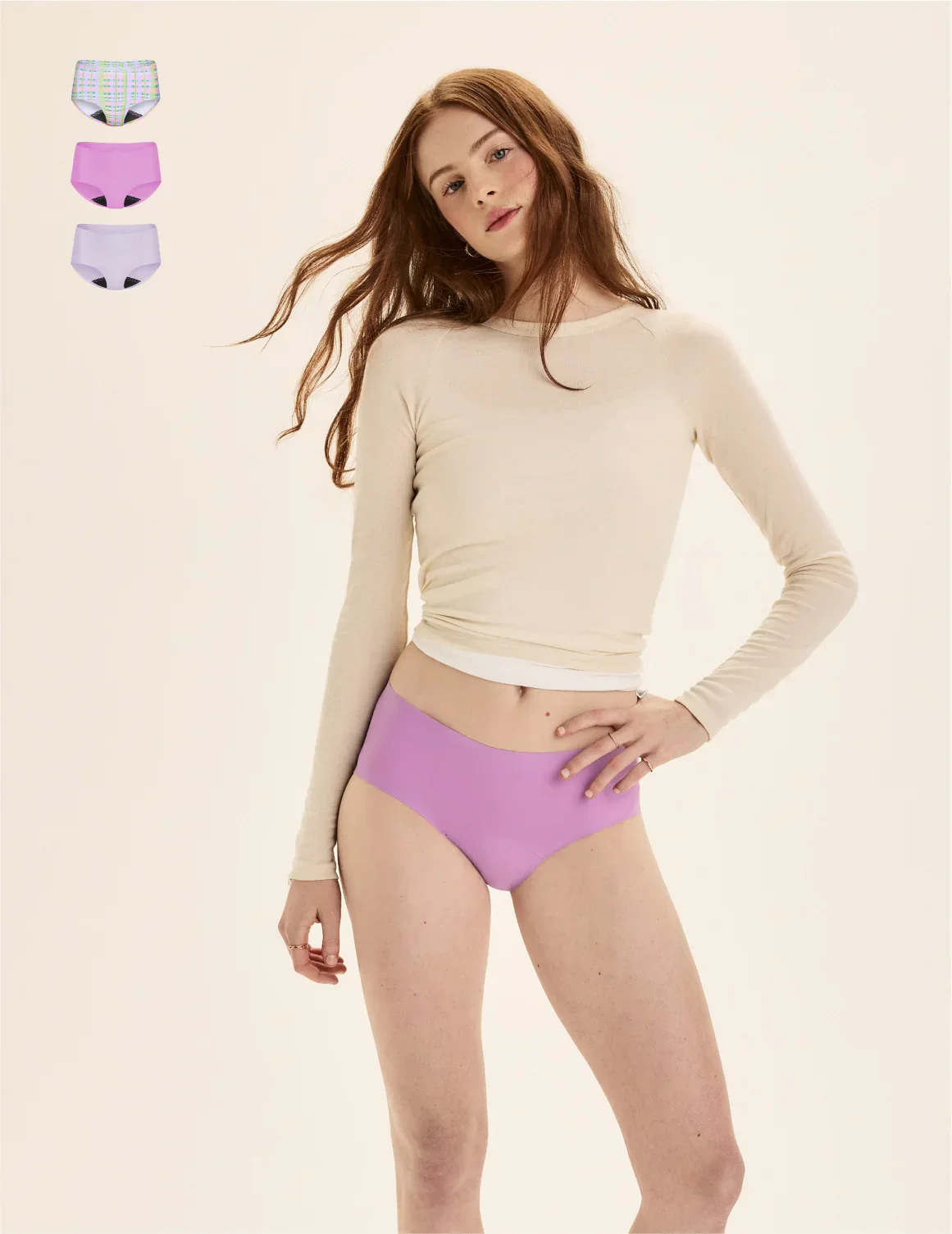 Leakproof UltraThin No-Show Boyshort 3-Pack - Last Call - Image 21