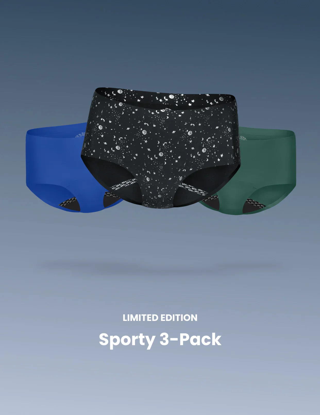 Leakproof UltraThin No-Show Boyshort 3-Pack - Last Call - Image 32