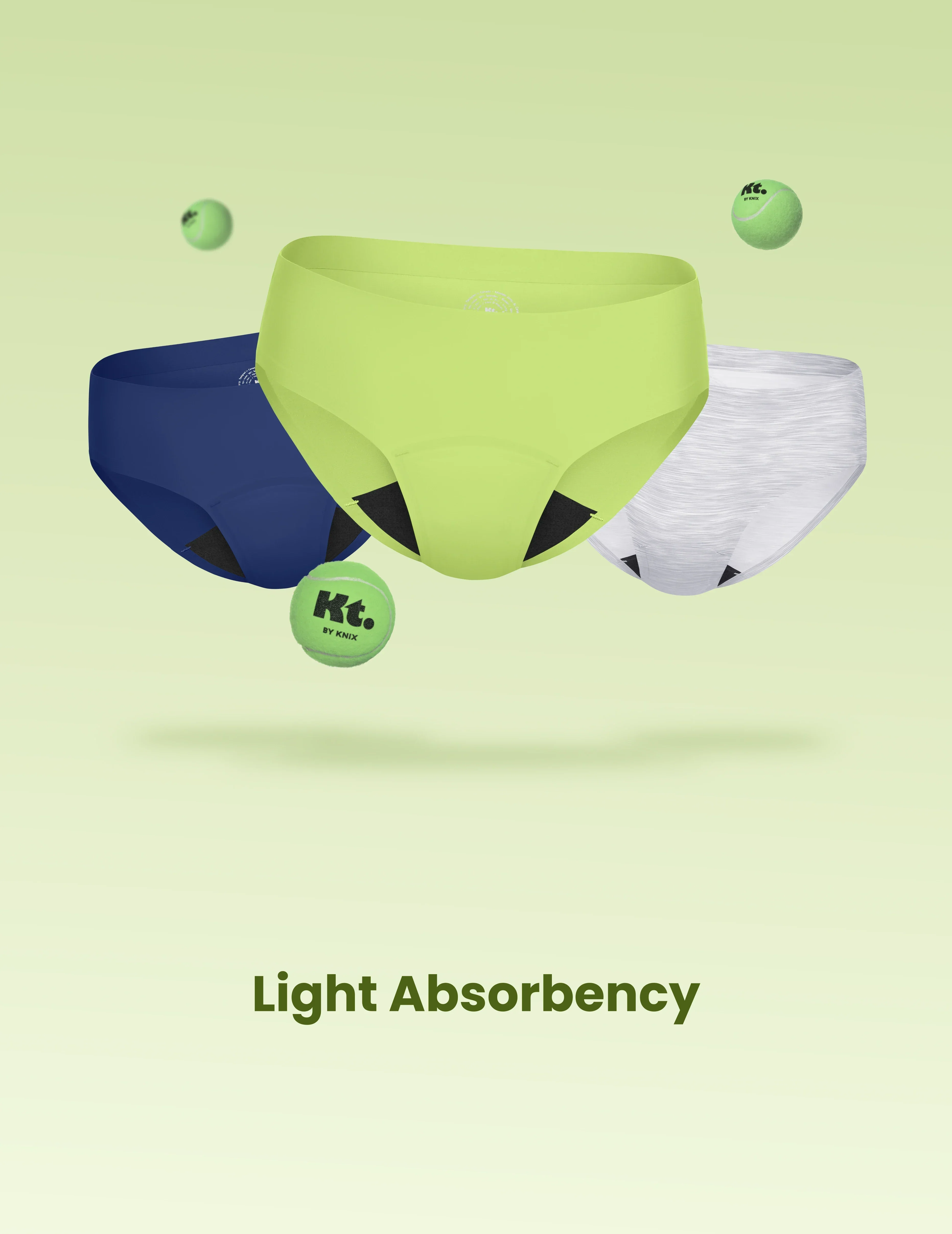 Light Leakproof No-Show Underwear Bikini 3-Pack - Last Call - Image 17