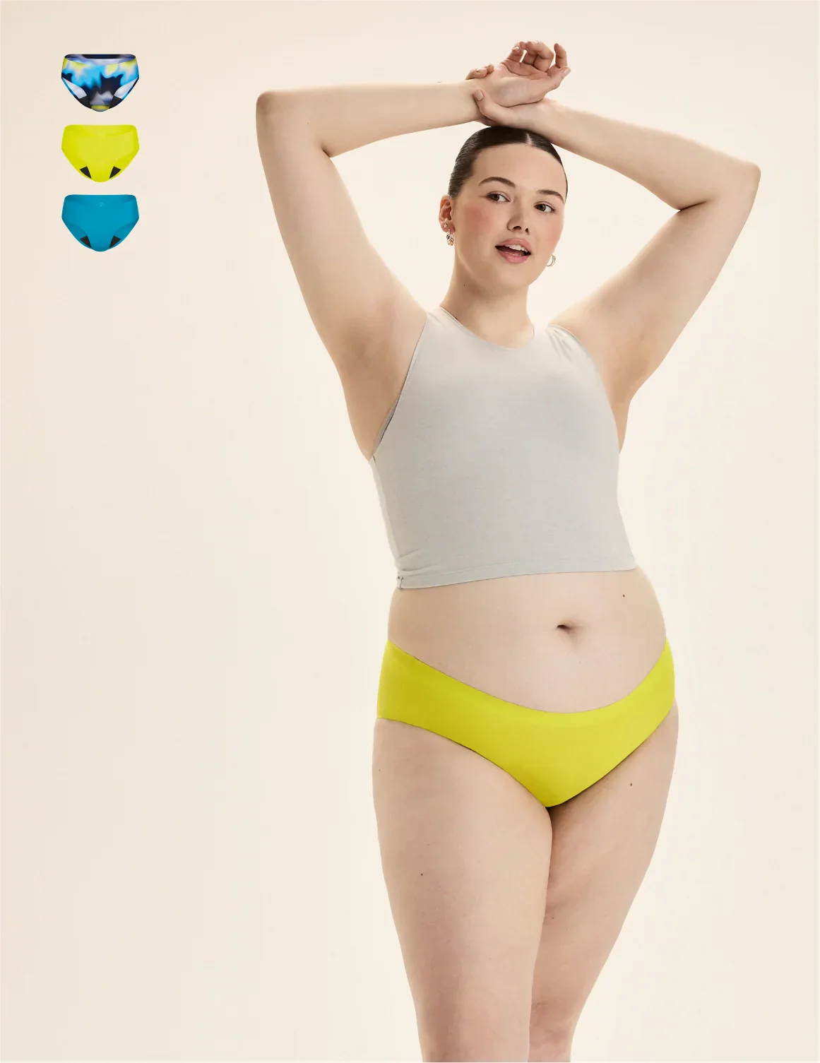 Light Leakproof No-Show Underwear Bikini 3-Pack - Last Call - Image 20
