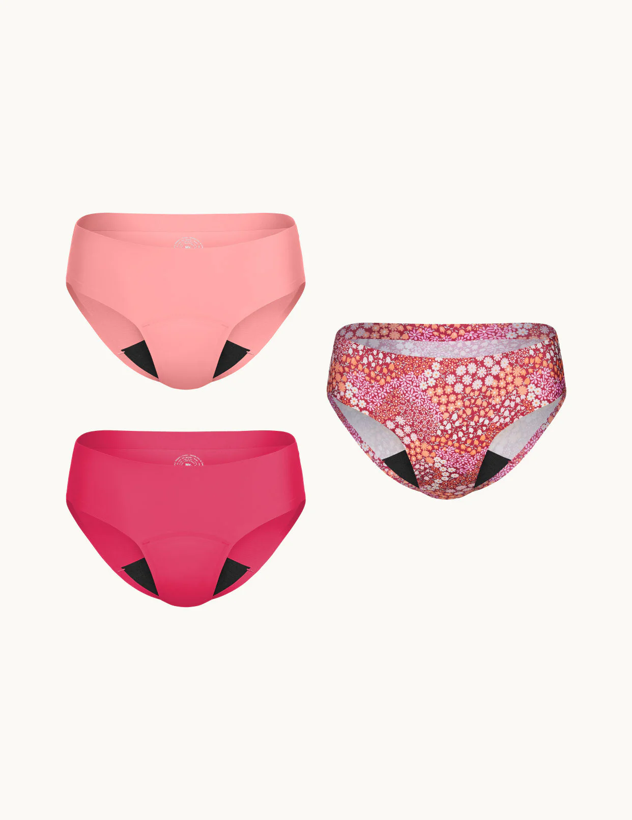 Light Leakproof No-Show Underwear Bikini 3-Pack - Last Call - Image 36