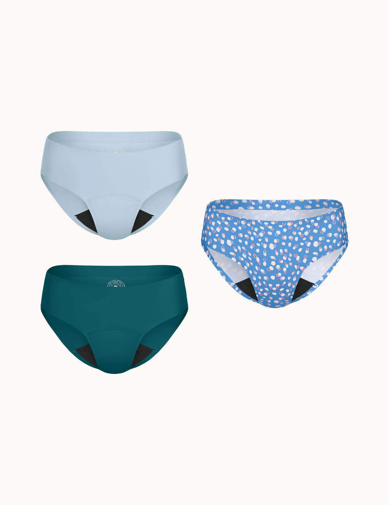 Light Leakproof No-Show Underwear Bikini 3-Pack - Last Call - Image 37