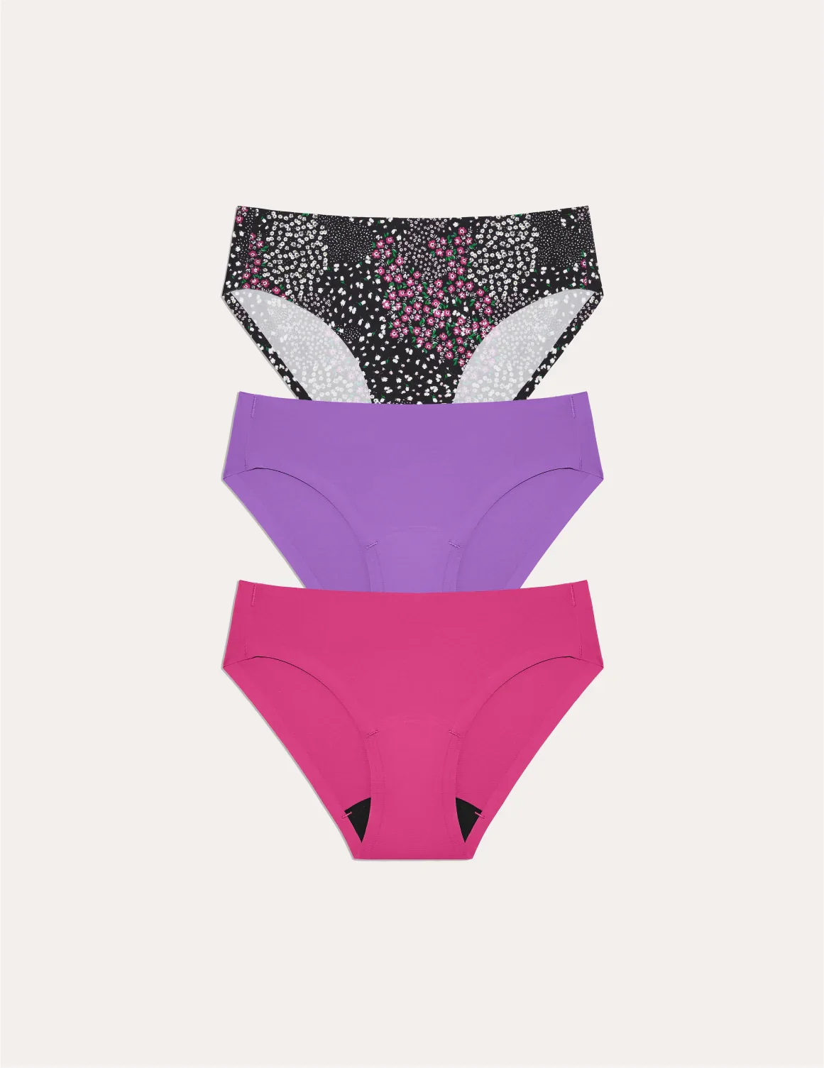 Light Leakproof No-Show Underwear Bikini 3-Pack - Last Call - Image 39