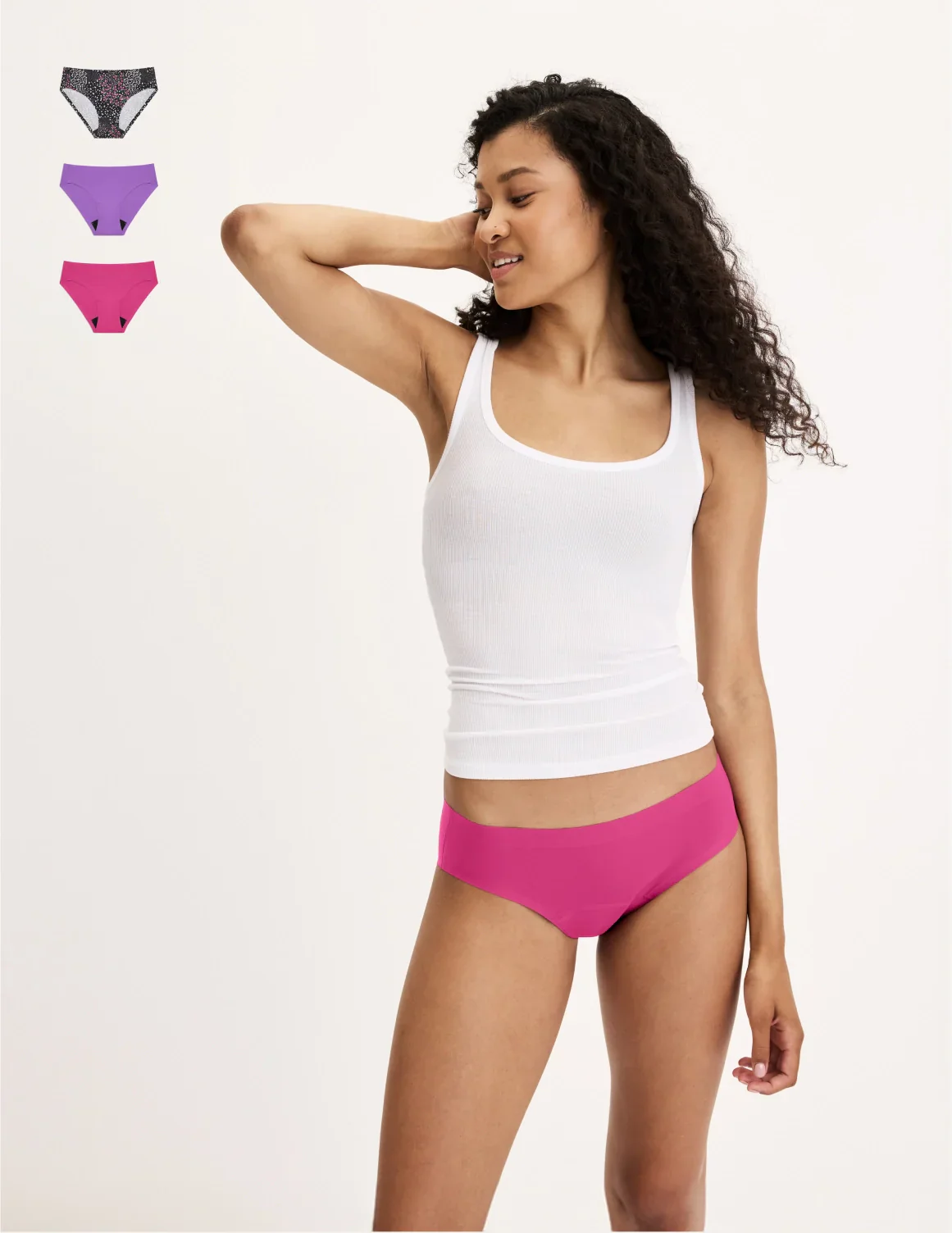Light Leakproof No-Show Underwear Bikini 3-Pack - Last Call - Image 41