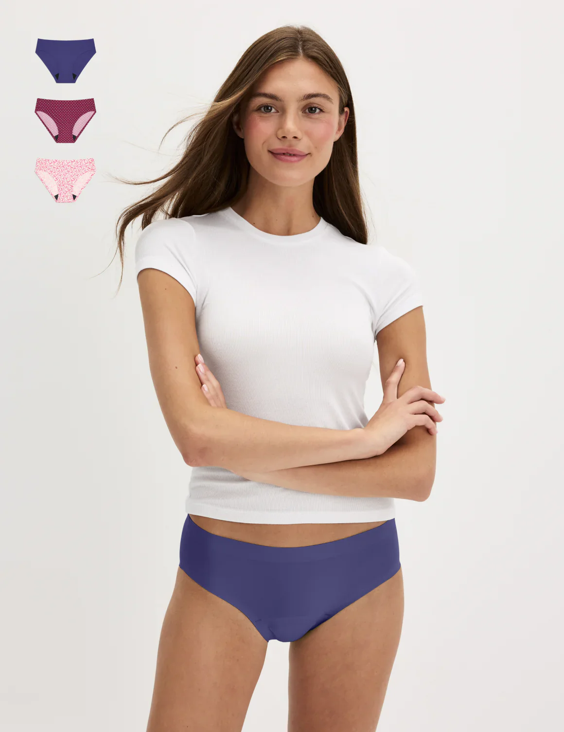 Light Leakproof No-Show Underwear Bikini 3-Pack - Last Call - Image 49