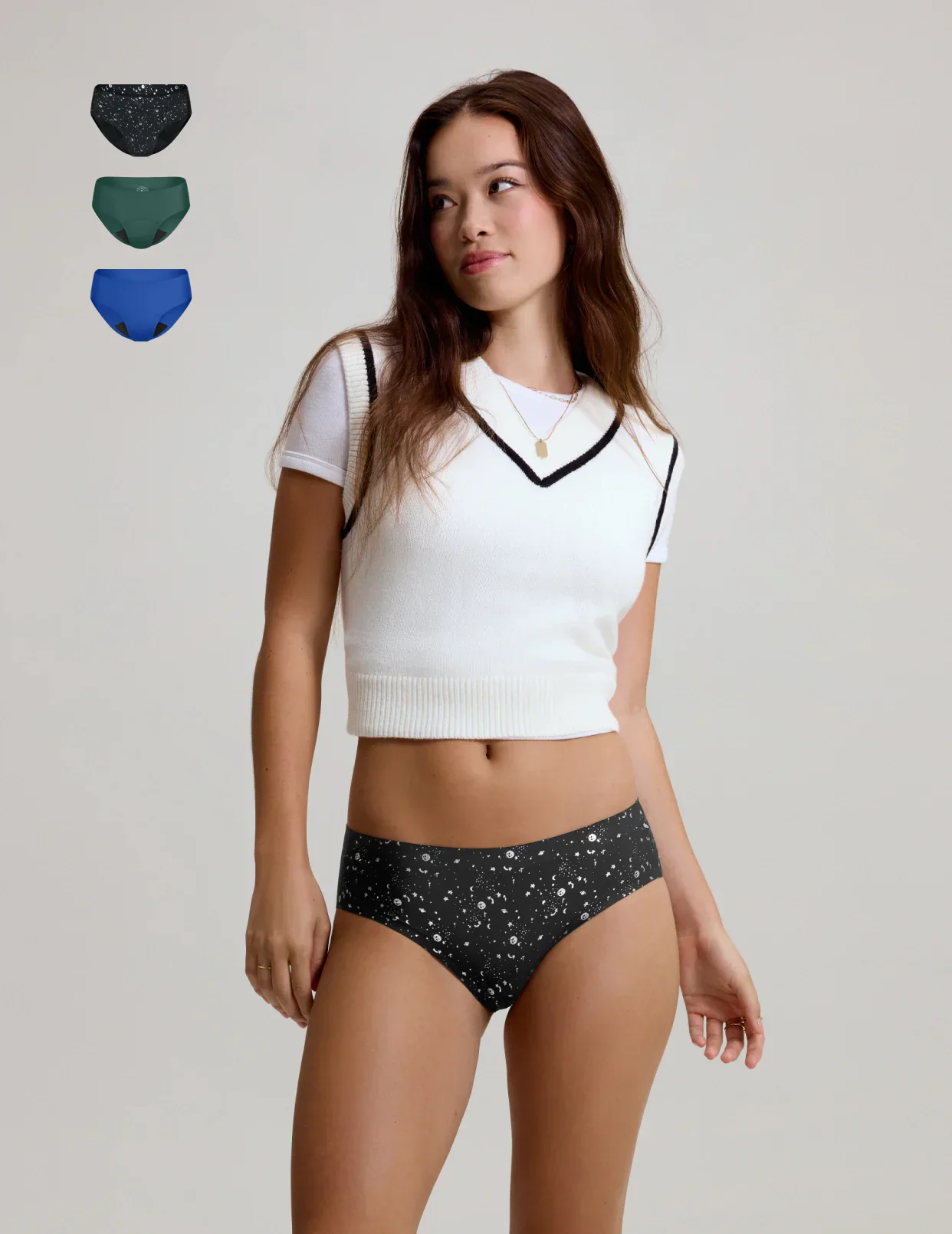 Light Leakproof No-Show Underwear Bikini 3-Pack - Last Call - Image 50