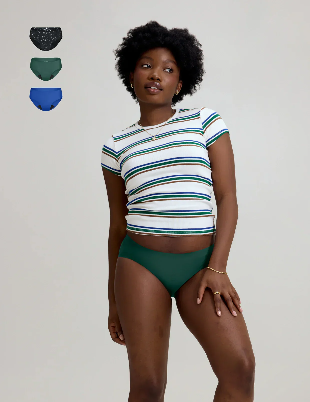 Light Leakproof No-Show Underwear Bikini 3-Pack - Last Call - Image 52