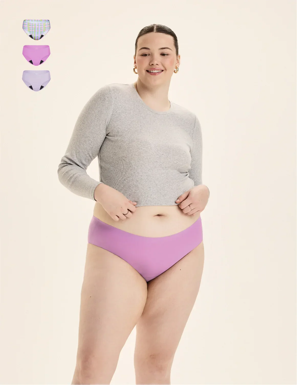 Super Leakproof® No-Show Bikini 3-Pack - Original - Last Call - Image 30
